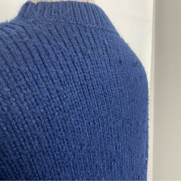 Victoria's Secret PINK Navy Blue Varsity Letter Boyfriend Sweater sz med - Picture 4 of 5